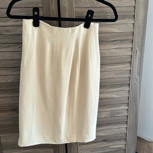 Henri Bendel Beige Silk Skirt
